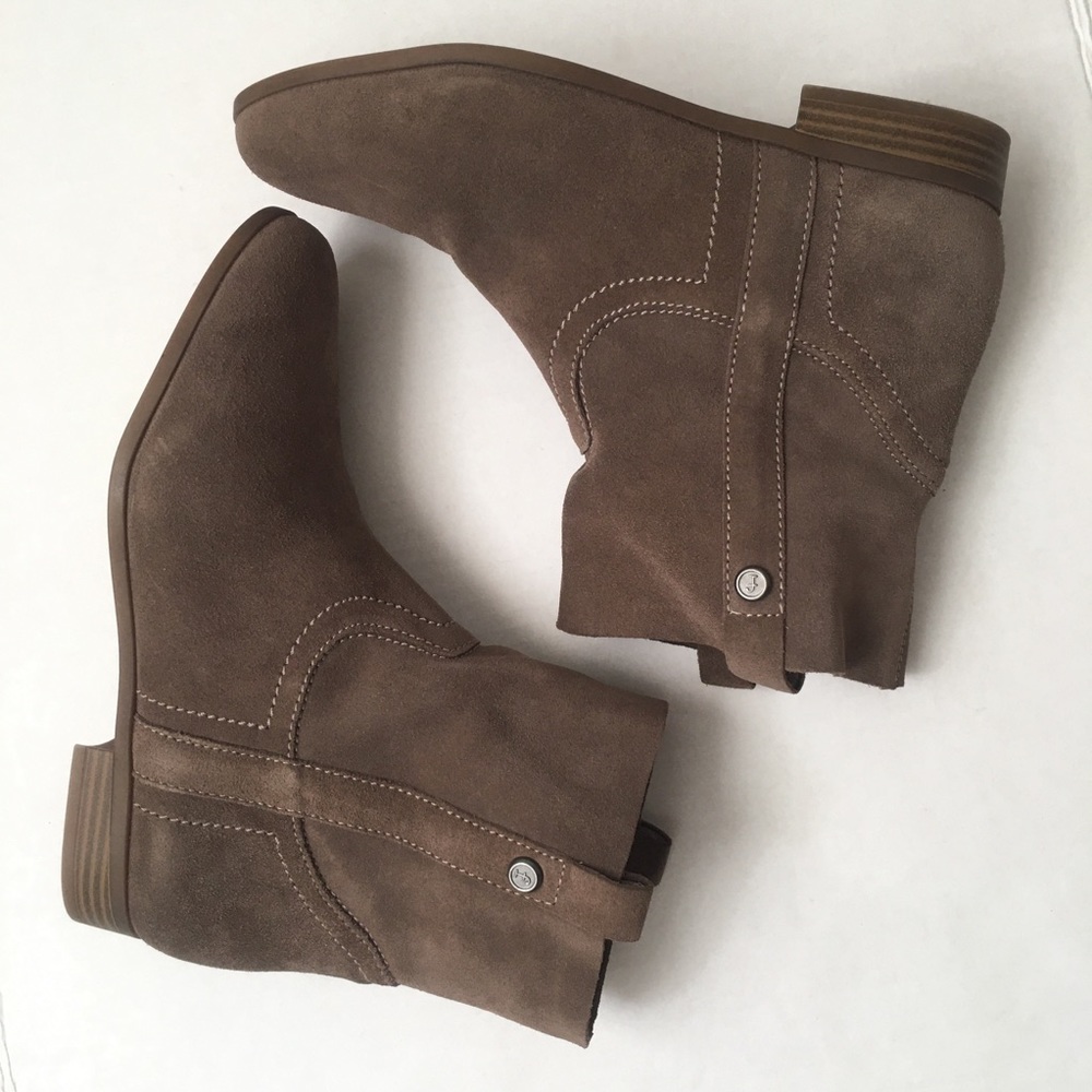 Frye & Co 9.5M Ankle boots Taupe Beige Suede - Picture 6 of 13